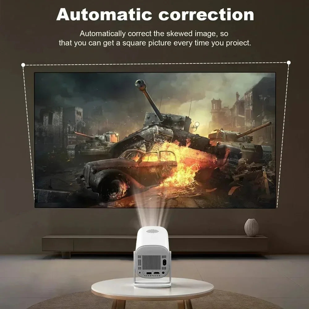 Mini Smart Projector P30 Android 11 WiFi 6 Technology 4K 1080P Video 1280x720P Native Resolution Portable Home Entertainment