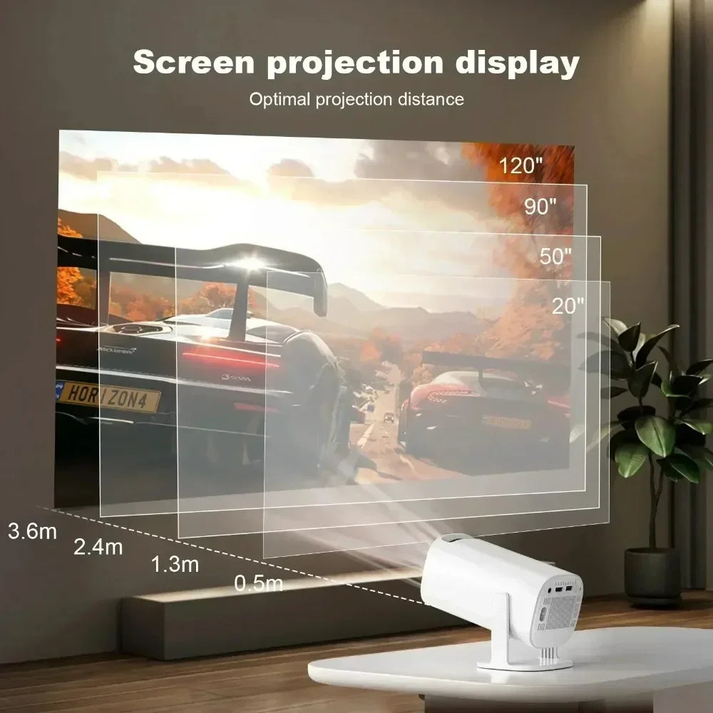 Mini Smart Projector P30 Android 11 WiFi 6 Technology 4K 1080P Video 1280x720P Native Resolution Portable Home Entertainment